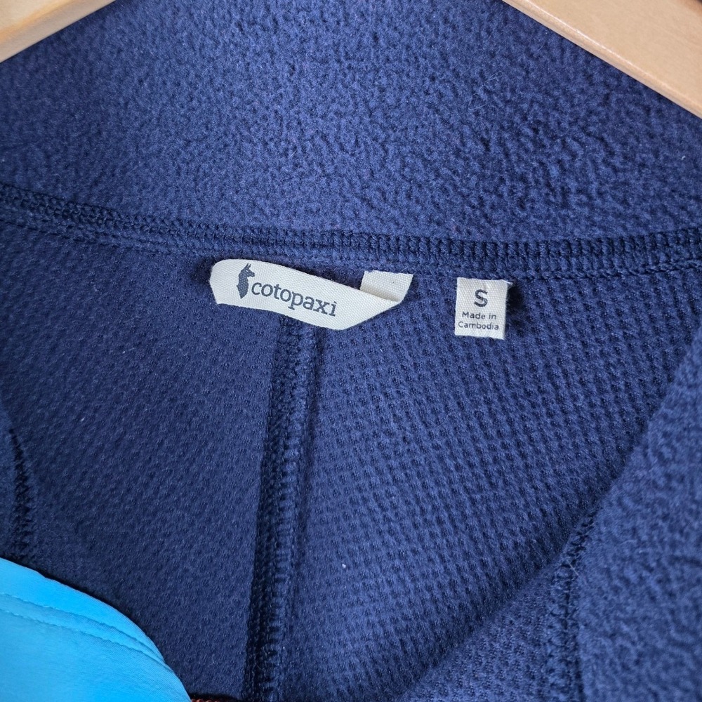 Cotopaxi Abrazo Half Zip Fleece Pullover‎ Mens Small Orange Blue Jacket - Picture 4 of 7